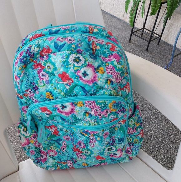 Vera Bradley Handbags - Vera Bradley Disney Little Mermaid Campus Backpack NWOT